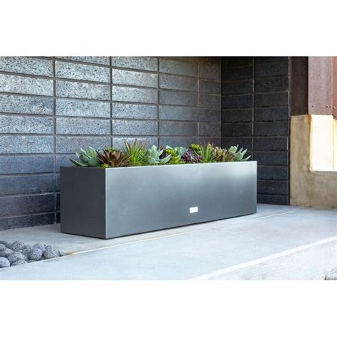 modern planting for metal box|modern metal planter boxes.